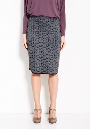 Gray knitted Skirt