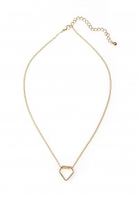 Gold-plated Necklace with diamond
