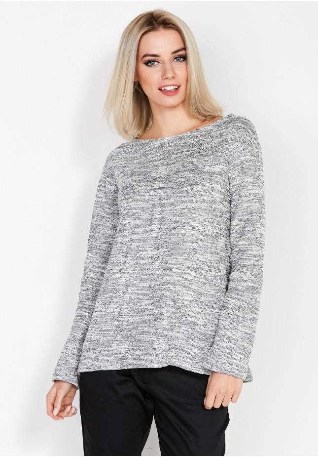 Grey Melange Sweater