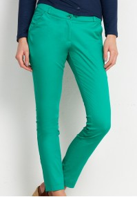 Zielone bawełniane Spodnie