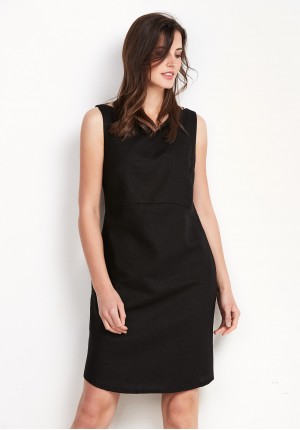 Black linen Dress