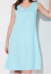 Light blue linen dress