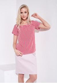 Red striped blouse