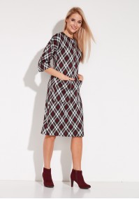 Midi checkered Dress