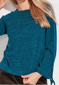 Sweter z wiązanymi rękawami