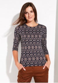 Patterned fitted Blouse