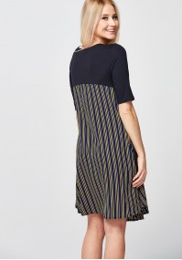 Loose Dress with striped back