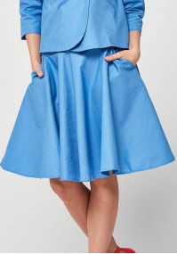 Blue flared Skirt