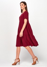 Airy burgundy Dress