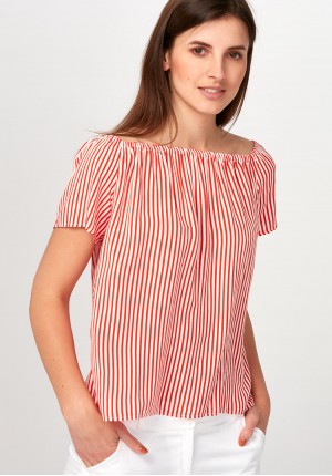 Light red striped Blouse