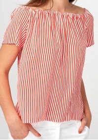 Light red striped Blouse