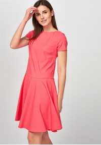 Flared pink Dress