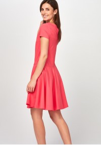 Flared pink Dress