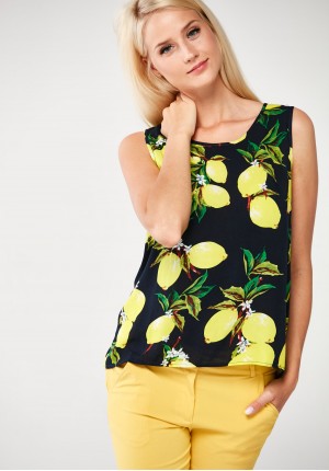 Blouse with lemons