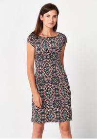 Dress with colorful patterns