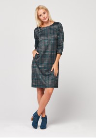 Elegant checkered dress