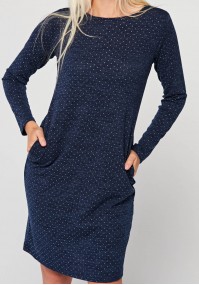 Fitted dress with dots