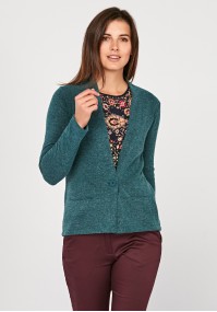 Turquoise Sweater with button