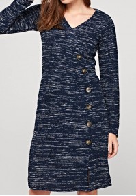 Warm dress with buttons