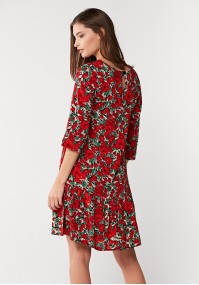 Dress with red flowers