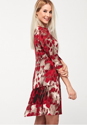 Dress with red spots