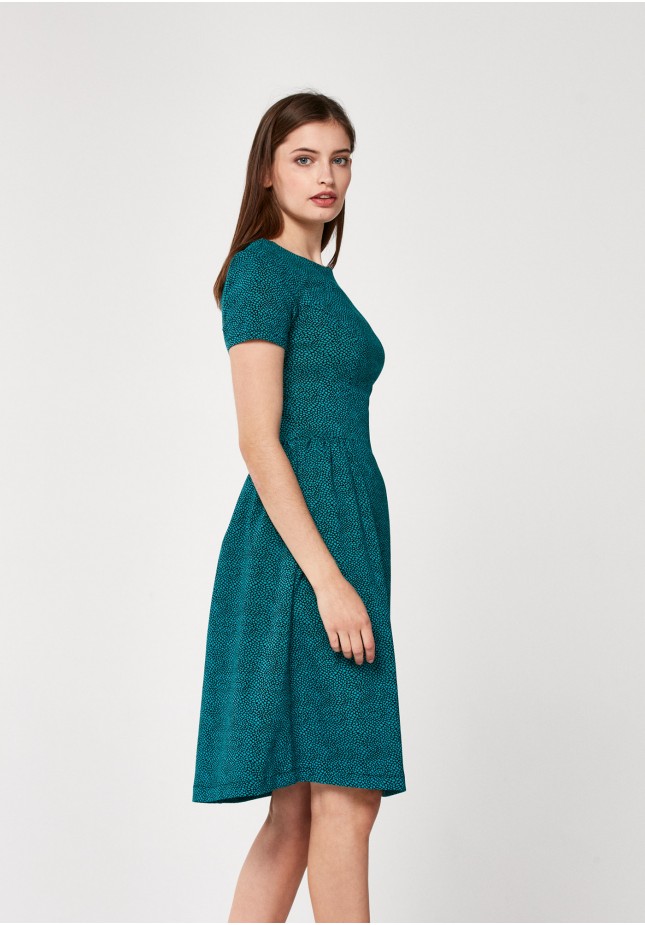Turquoise tapered dress