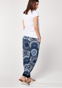 Home pants with round pattern