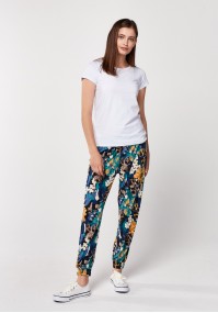 Home pants with big flowers