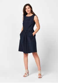 Elegant navy blue dress