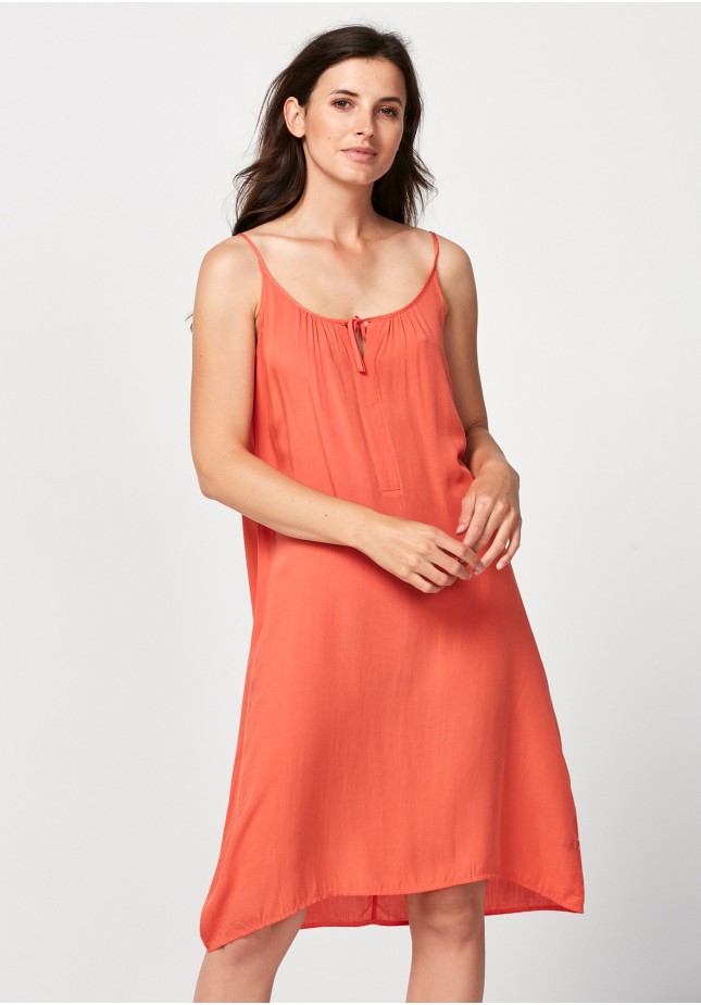 Beach orange dress