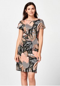 Simple dress with leaves