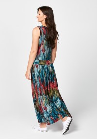 Maxi sukienka w kolorowe plamy