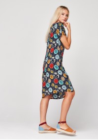 Dress with colorful circles