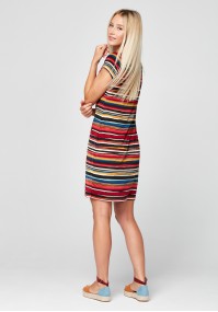 Simple dress with colorful stripes