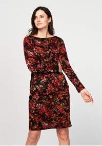 Dress with autumn leaves