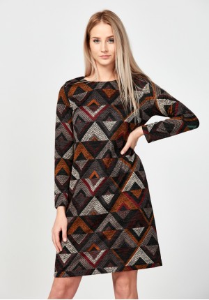 Dark knitted dress
