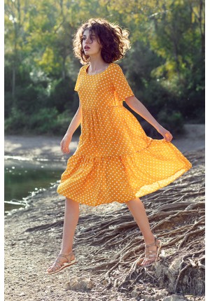 Dress with dots
