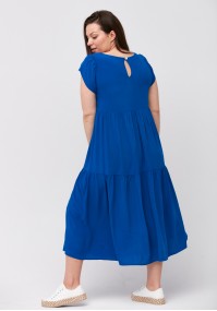 Dark blue trapezoidal dress