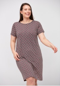 Simple dress with geometric pattern