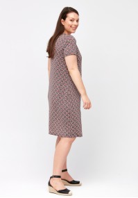 Simple dress with geometric pattern