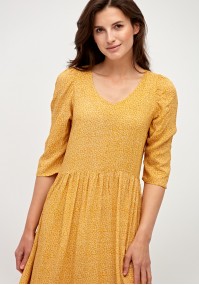 Yellow dress with flowers