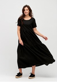 Czarna sukienka maxi