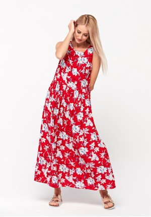 Maxi dress without sleeves