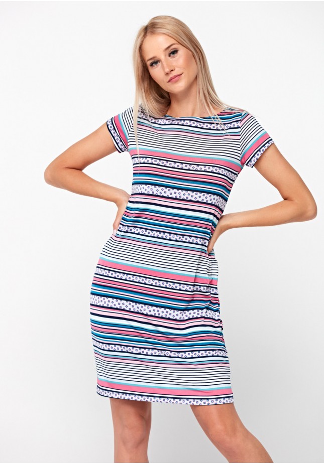 Dress with stripes