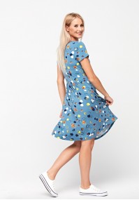 Dress with small circles