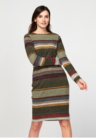 Dress with stripes