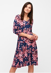 Dress with pink flowers