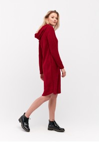 Red furry dress