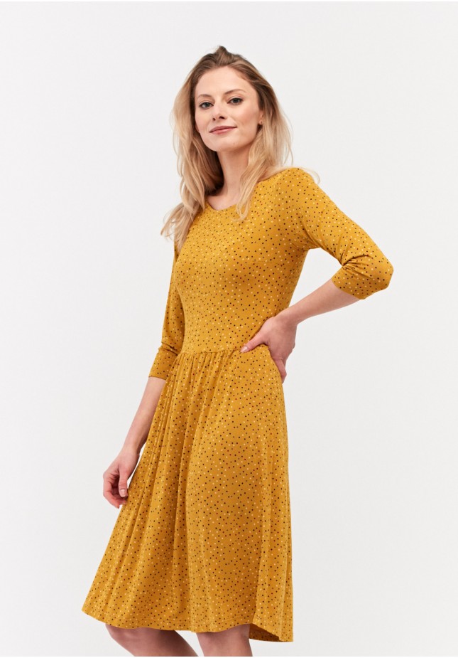 Dress with colorful dots