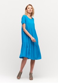 Niebieska zwiewna sukienka